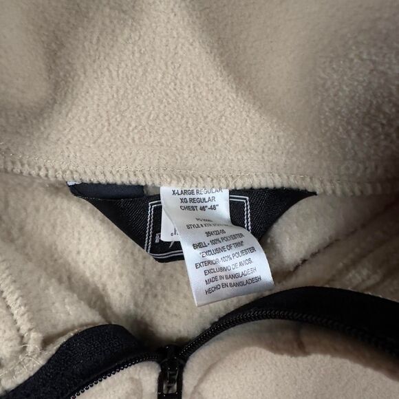 Realtree Beige Full Zip Fleece Jacket Men’s XL Cream and Tan Jacket - Picture 5 of 7